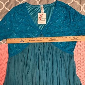 Teal summer dress